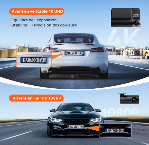 70mai 4k cámara dual dash cam camara salpicadero Coche Práctico