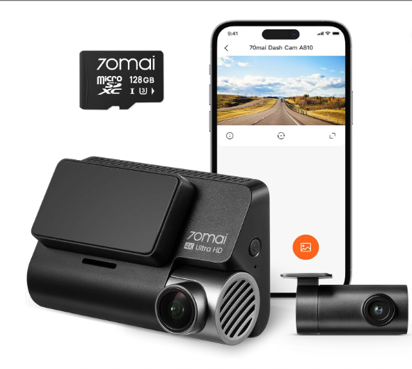 DashCam 70mai nueva 4k real con cámara trasera camara salpicadero Coche Práctico