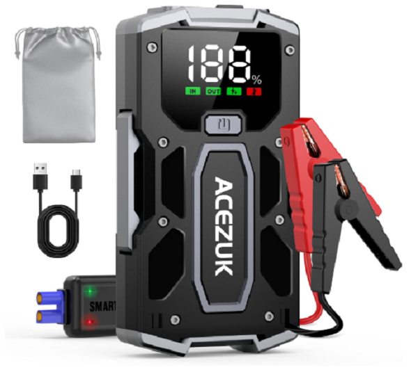 Acezuk arrancador de batería coche portátil