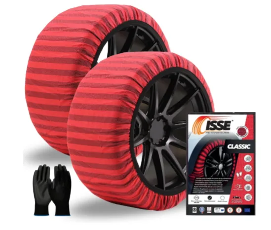 cadenas de nieve textiles para coche de fácil montaje